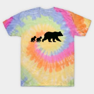 Mama Bear with Two Cubs T-Shirt